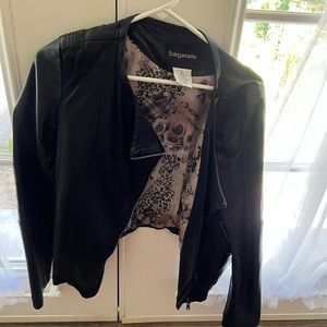 Faux leather jacket